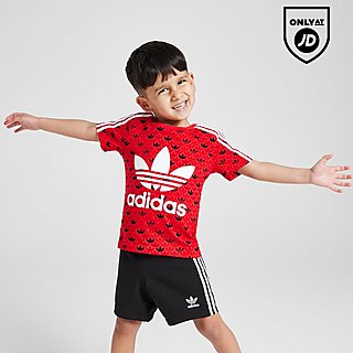 adidas Originals Mono All Over Print T-Shirt/Shorts Set Infant