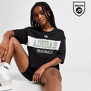 adidas Originals Varsity Crop Panel T-Shirt