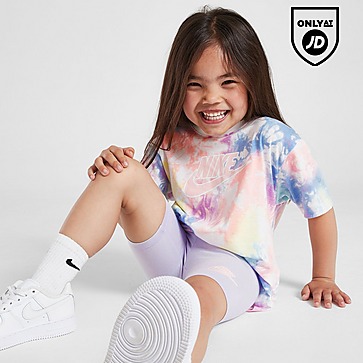Nike Girls' Tie Dye T-Shirt/Cycle Shorts Set Children