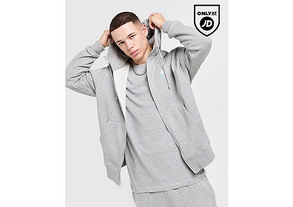 Nike Sportswear Club Fleece Hoodie met rits voor heren Grey- Heren