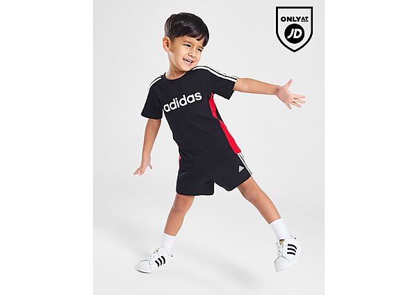 Adidas Linear T-Shirt Shorts Set Infant Black Kind