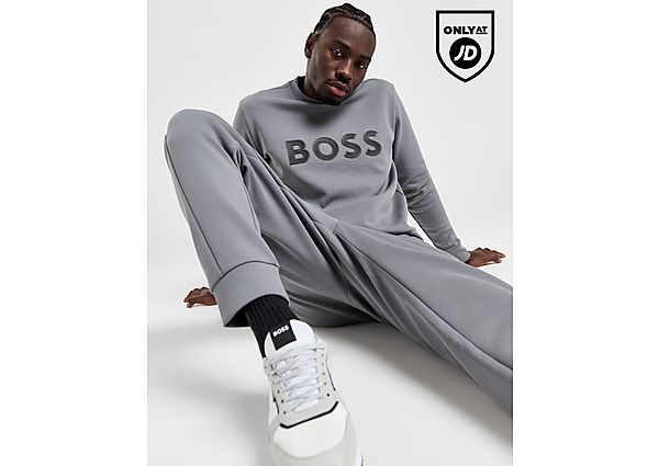 Boss Salbo Core Sweatshirt Grey- Heren