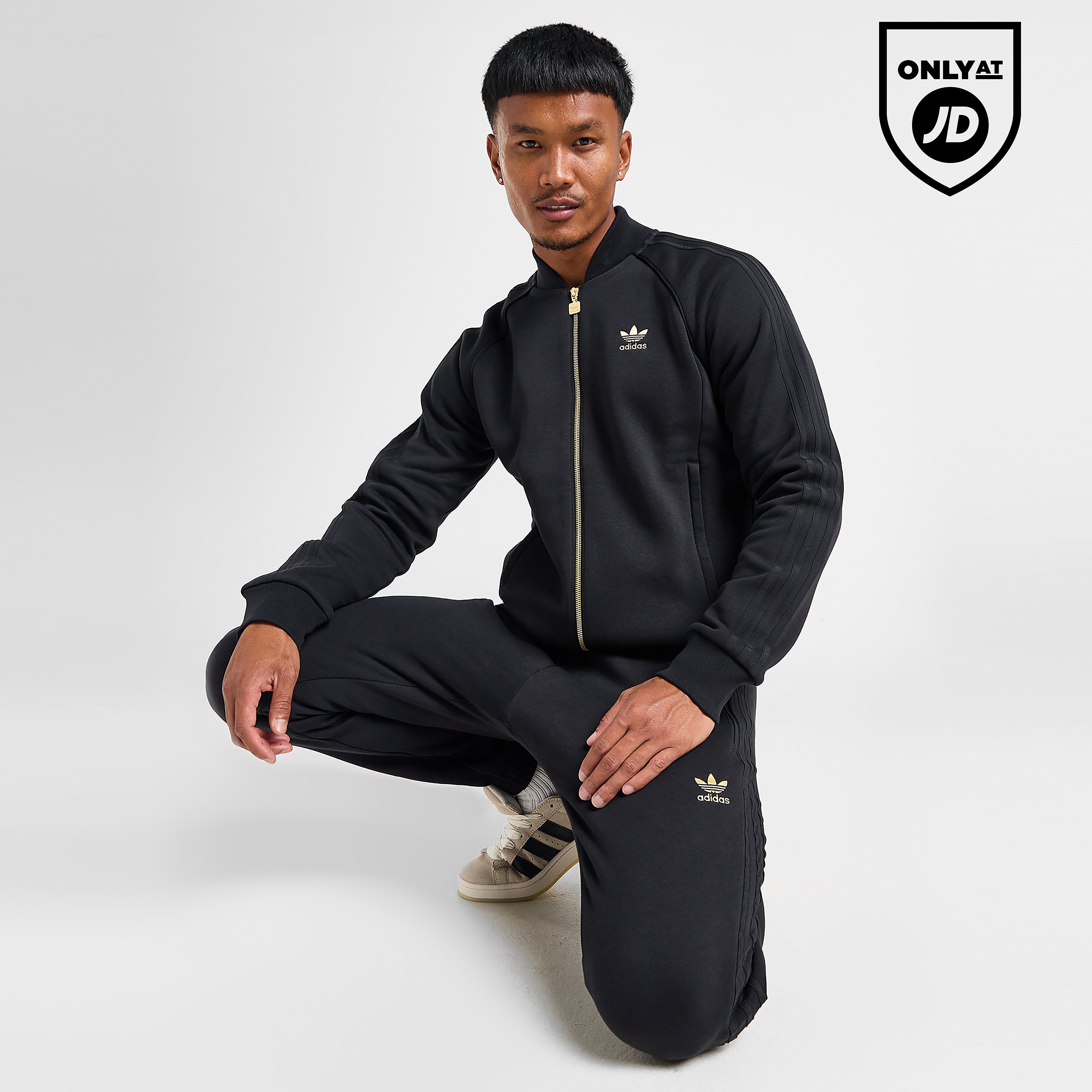 adidas Originals 3-Stripes Fleece Track Top