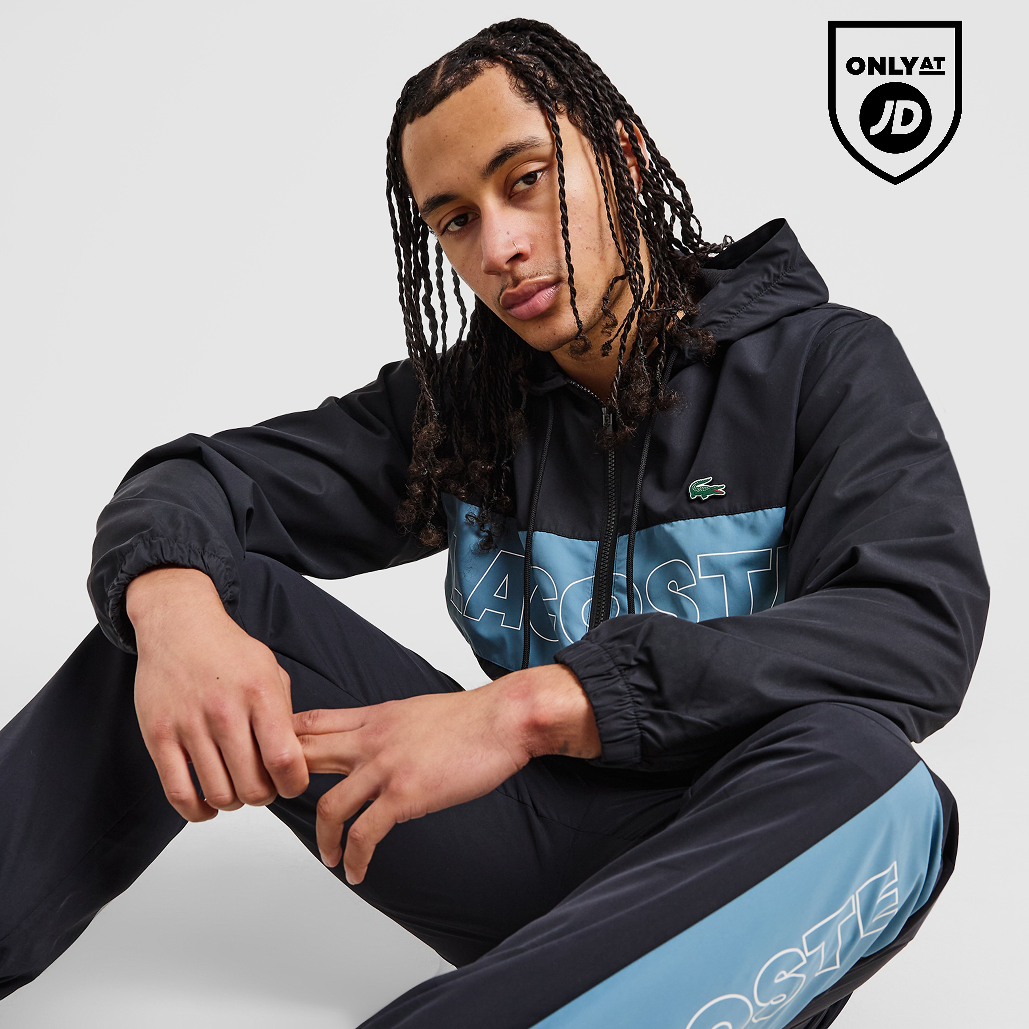 Lacoste Colour Block Full Zip Hooded Tracksuit