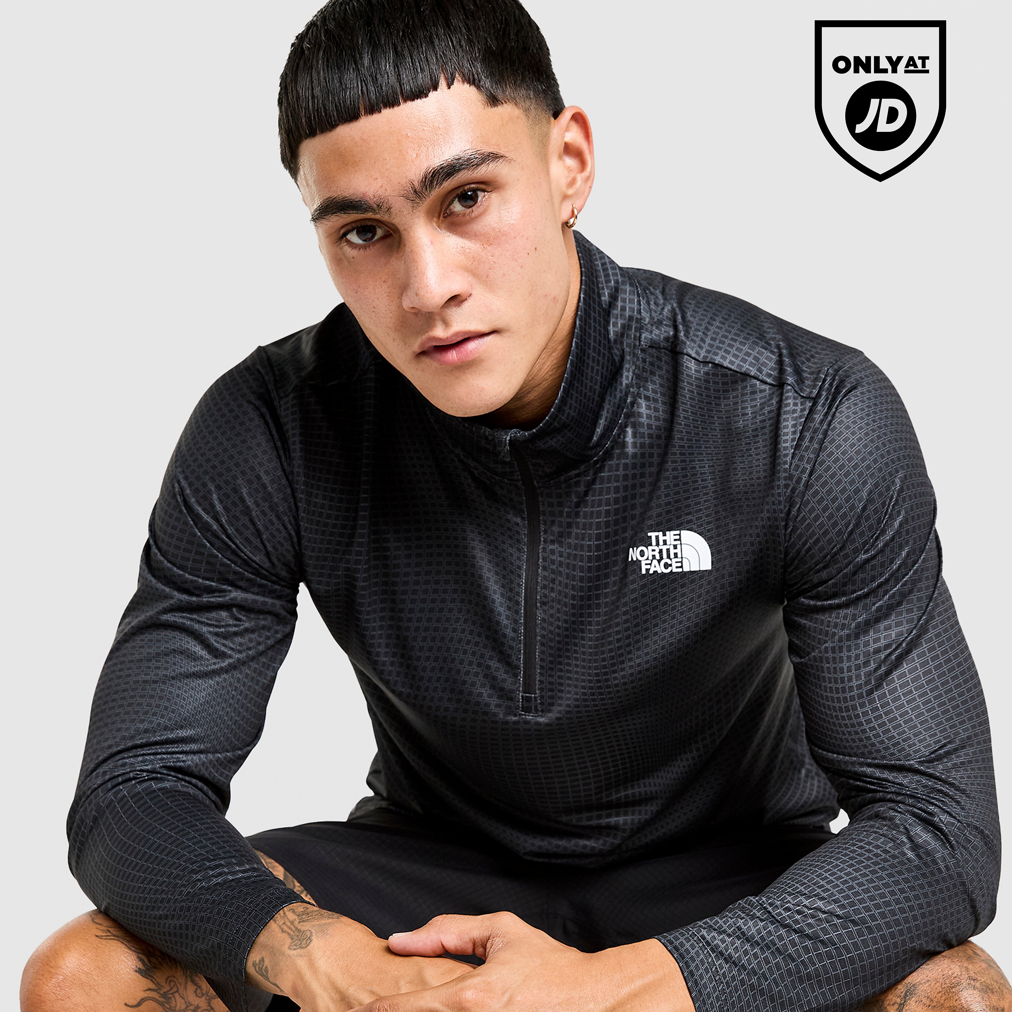 The North Face 24/7 1/4 Zip Grid Top