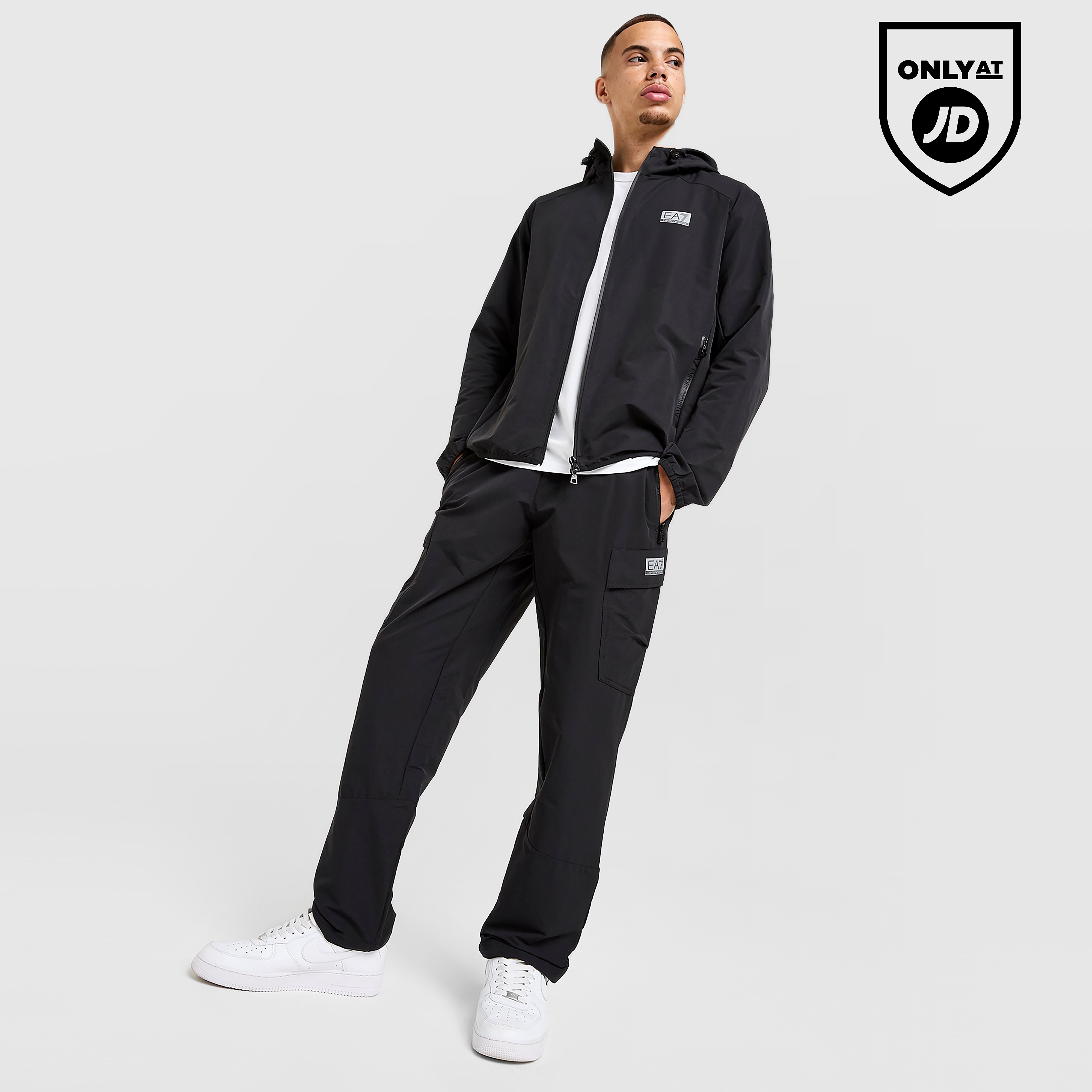 EA7 Emporio Armani Reflective Woven Cargo Pants