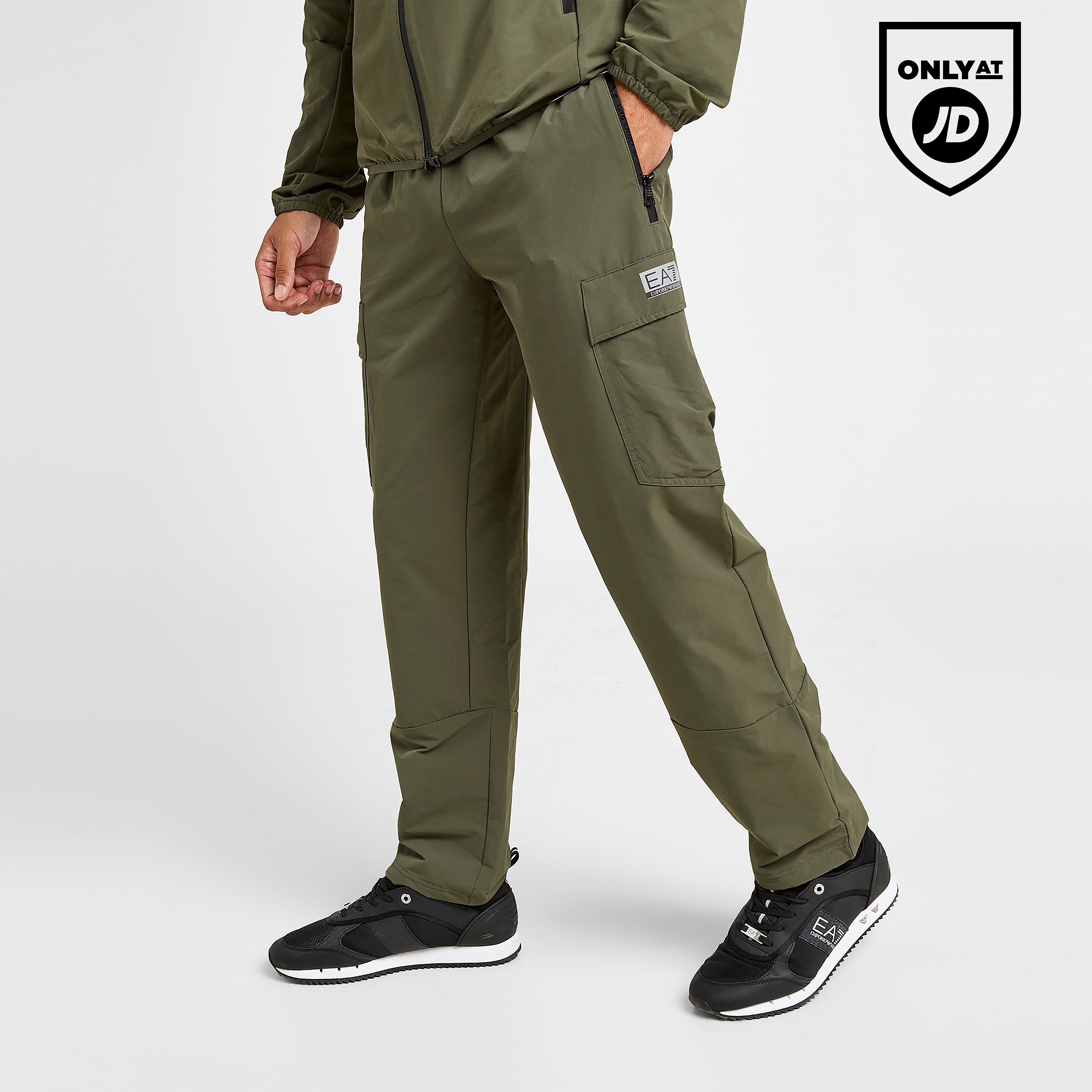 EA7 Emporio Armani Reflective Woven Cargo Pants