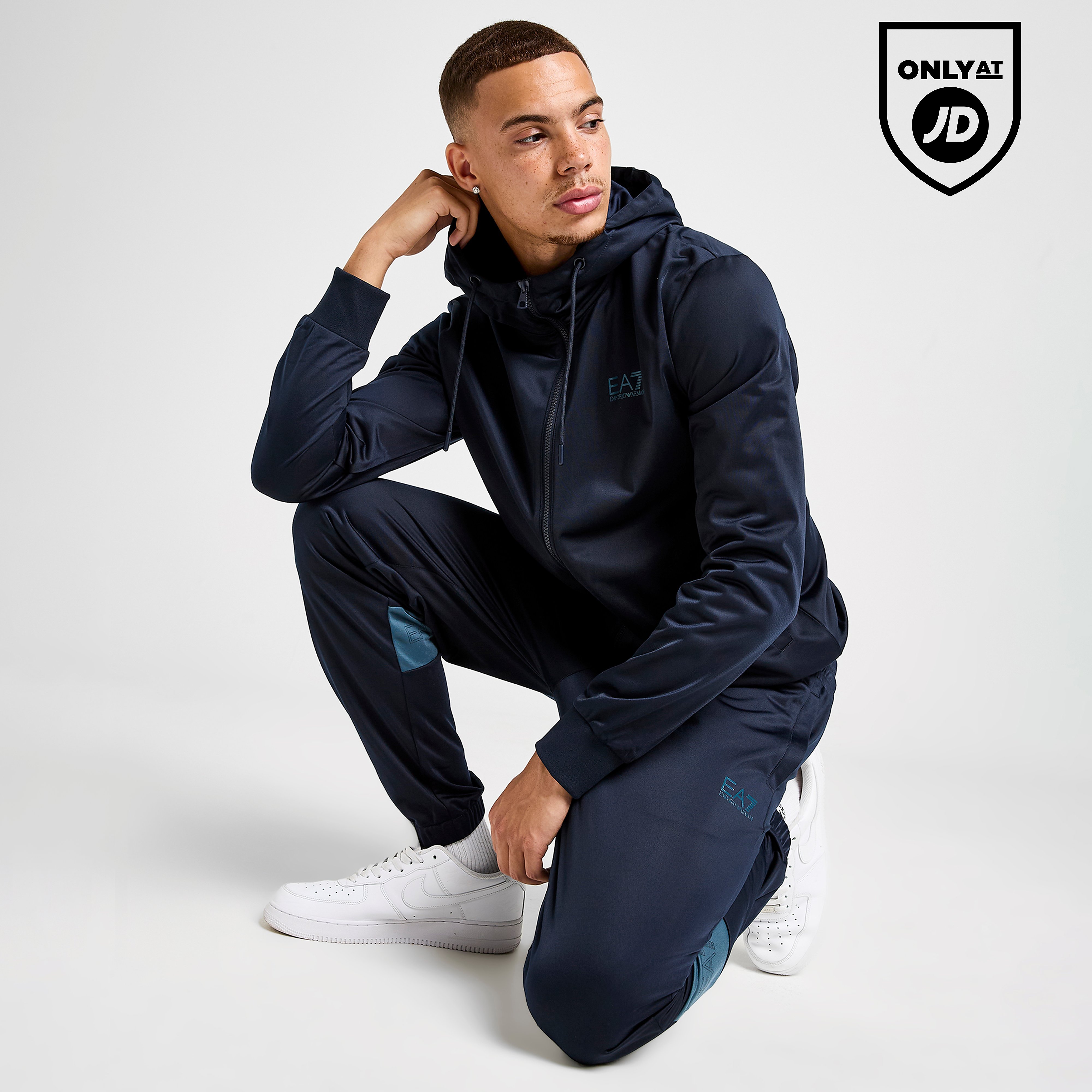 EA7 Emporio Armani Poly Full Zip Hoodie Tracksuit