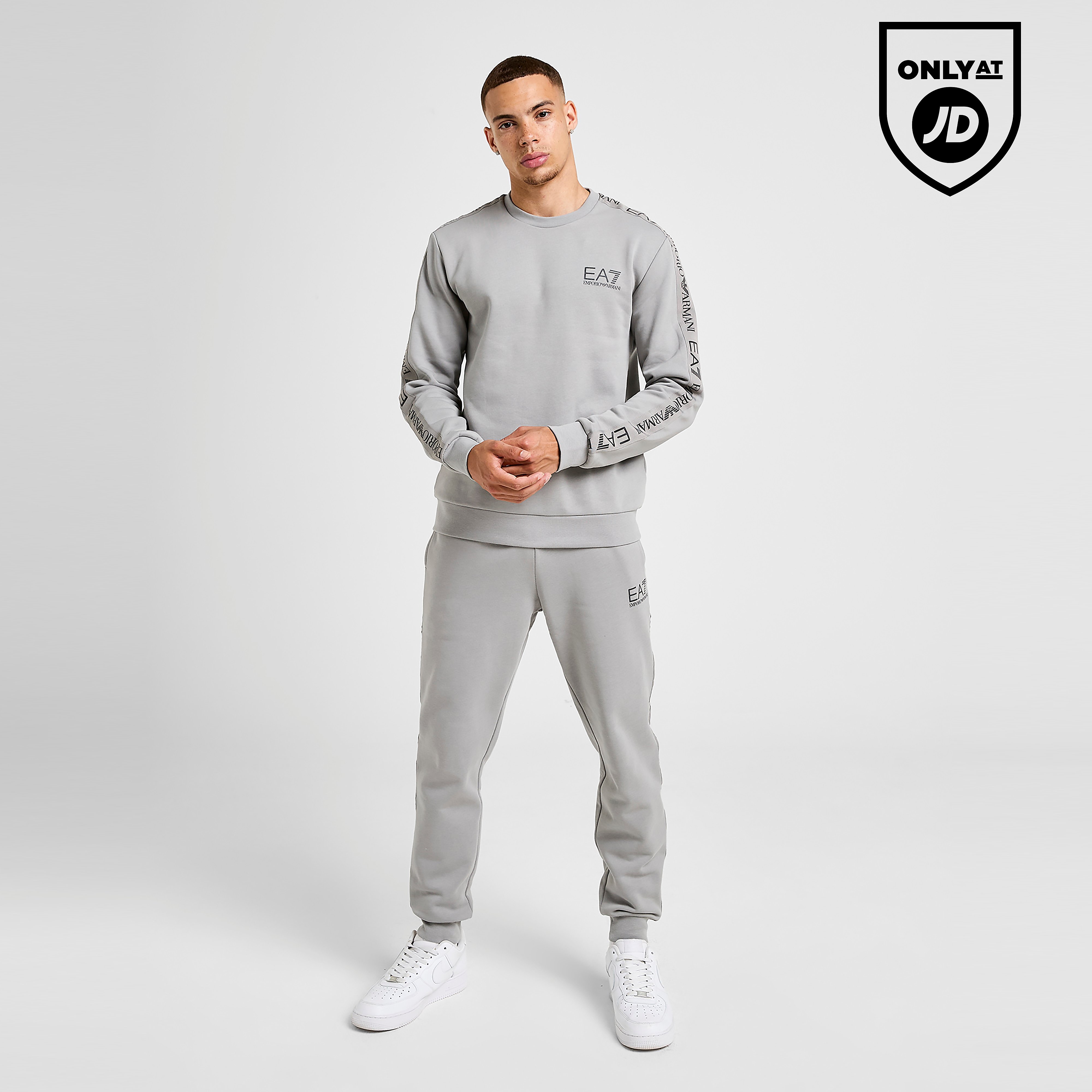 EA7 Emporio Armani Reflective Tape Crew Tracksuit