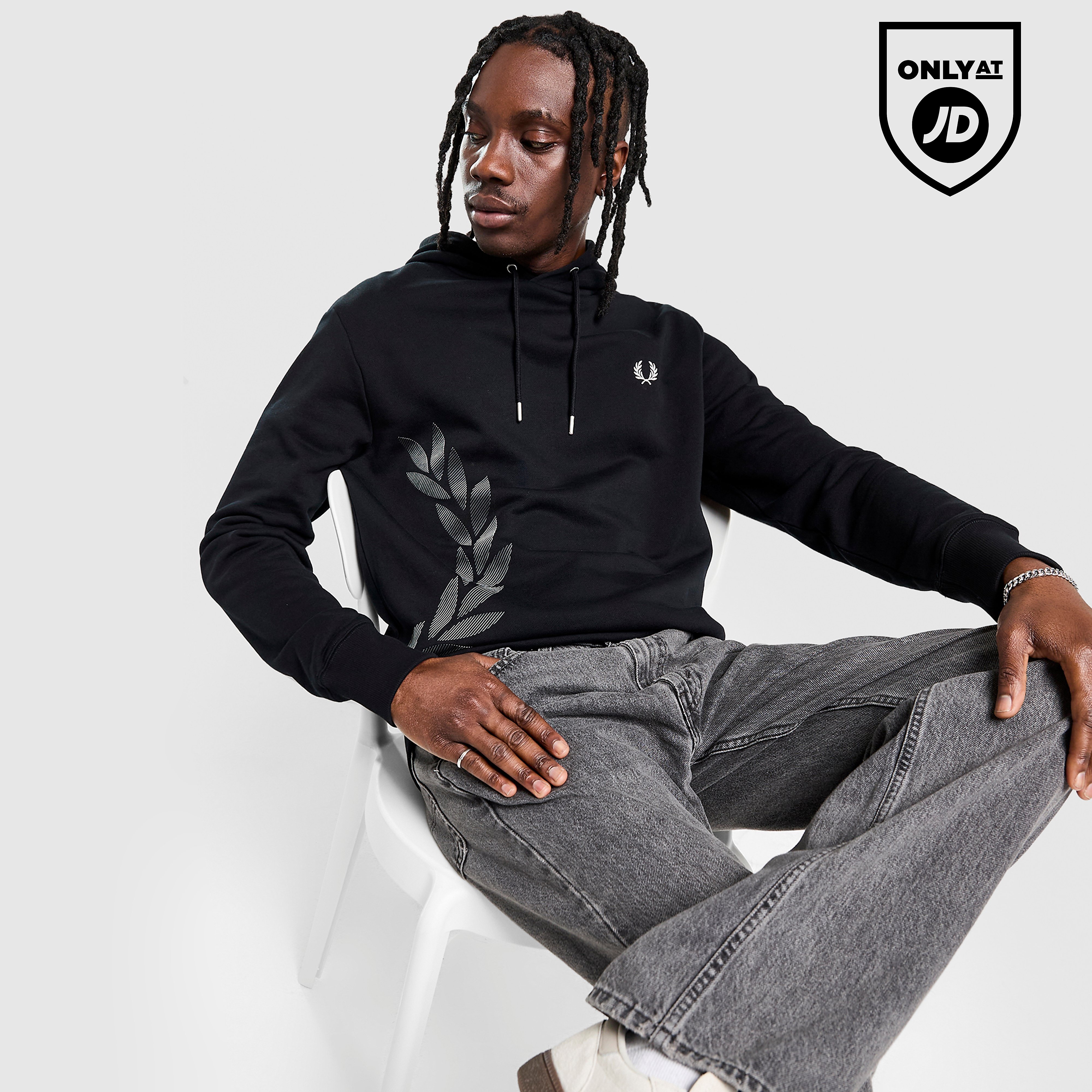 Fred Perry Oversized Laurel Wreath Hoodie