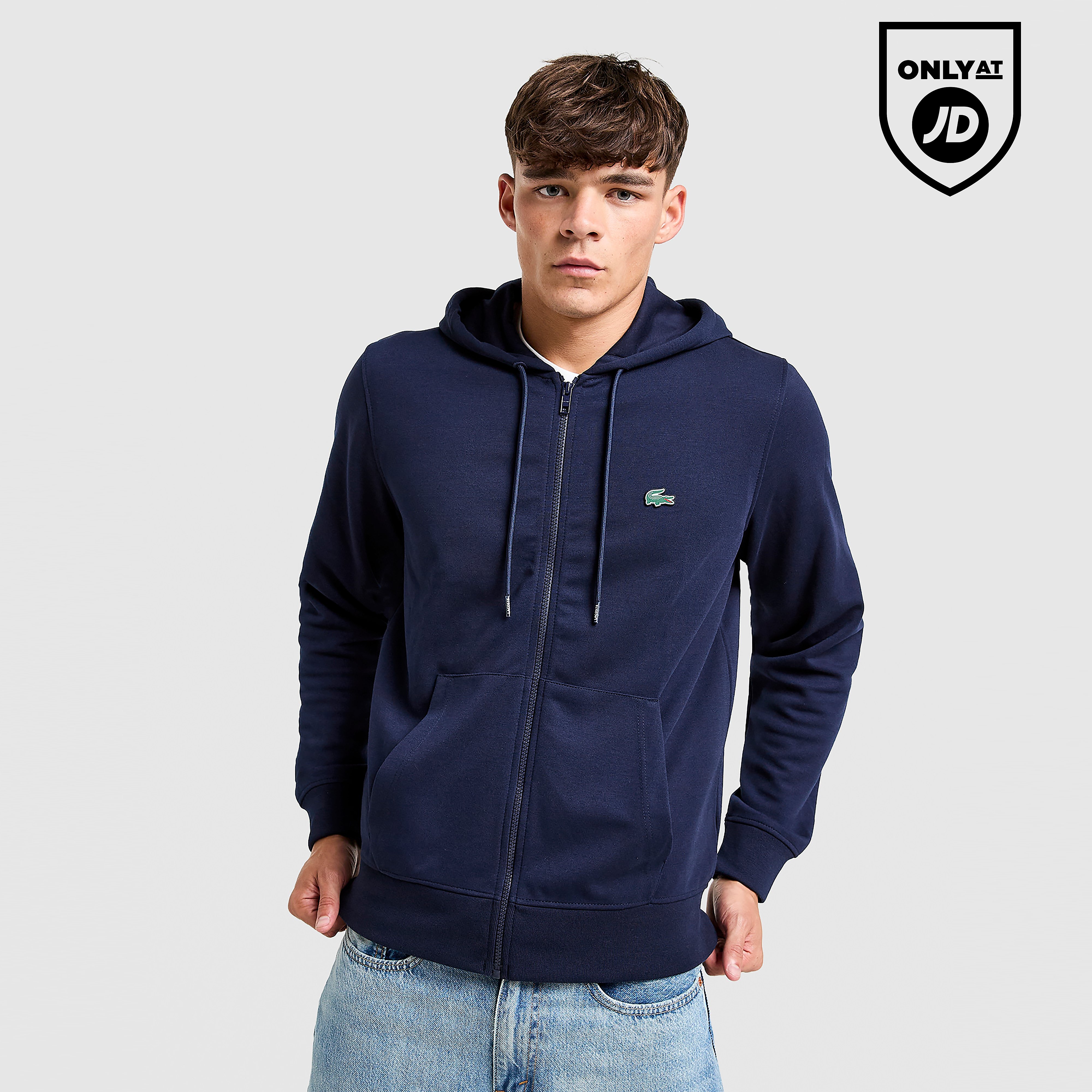 Lacoste Double Knit Full Zip Hoodie