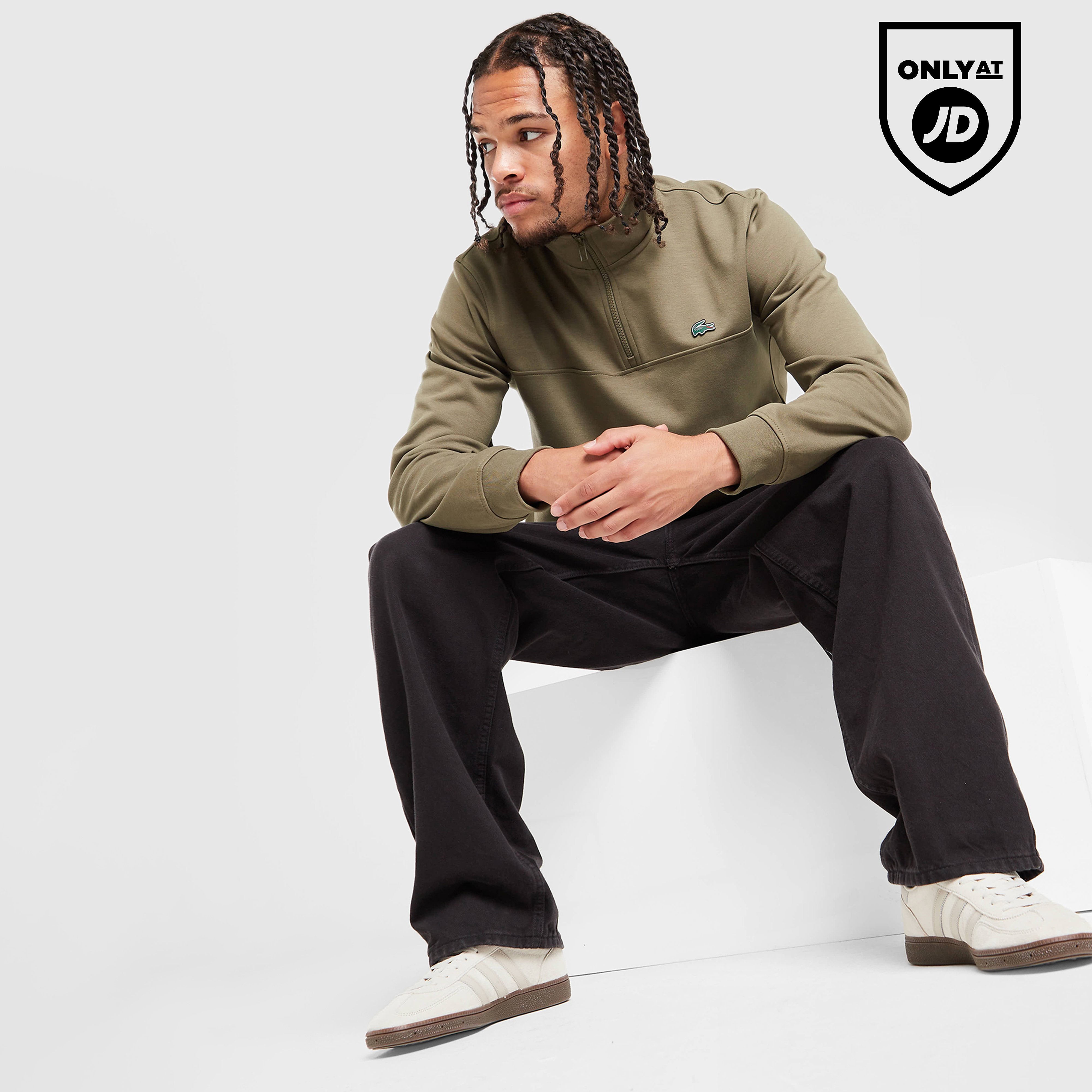 Lacoste Double Knit 1/2 Zip Sweatshirt