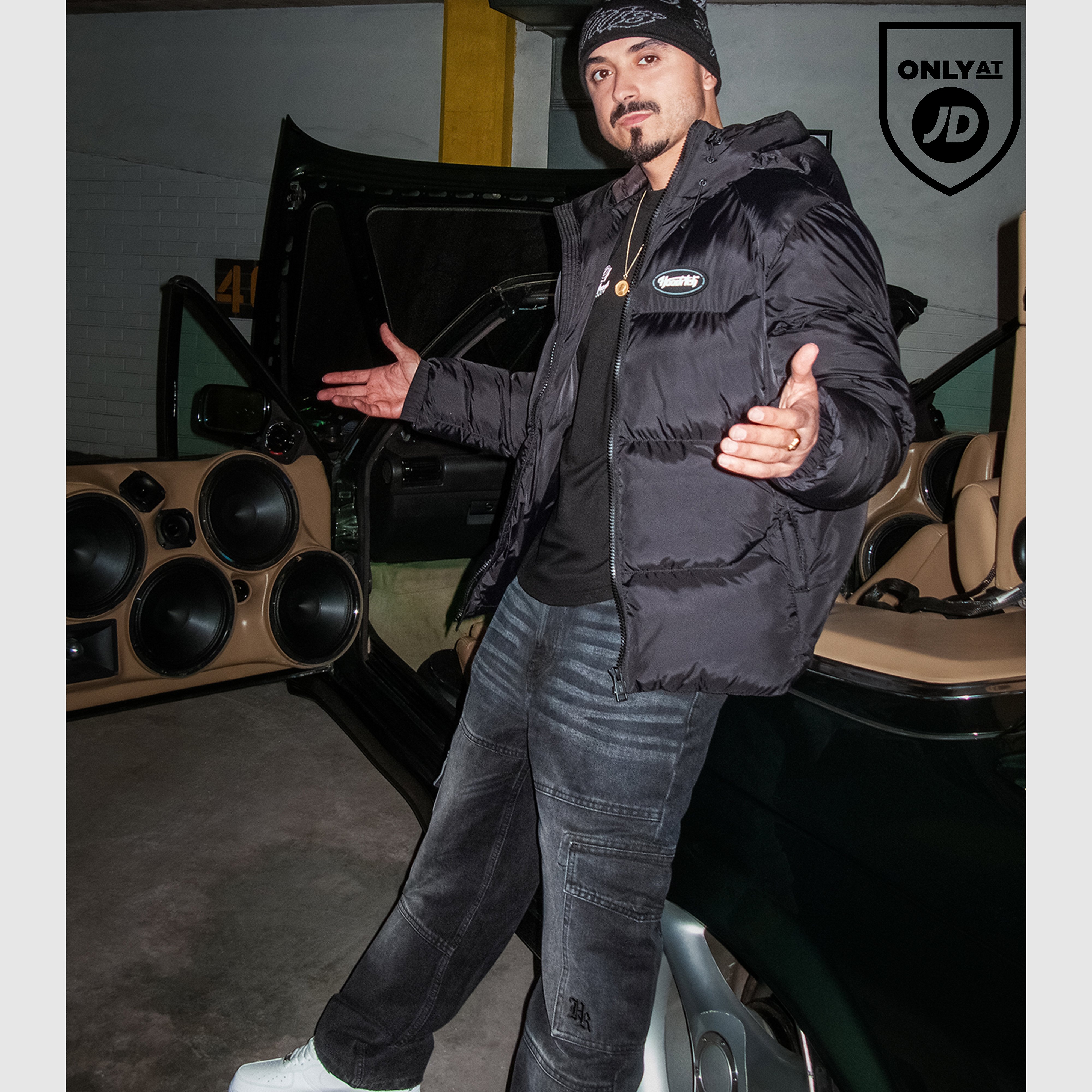 Hoodrich Script Cargo Denim Jeans