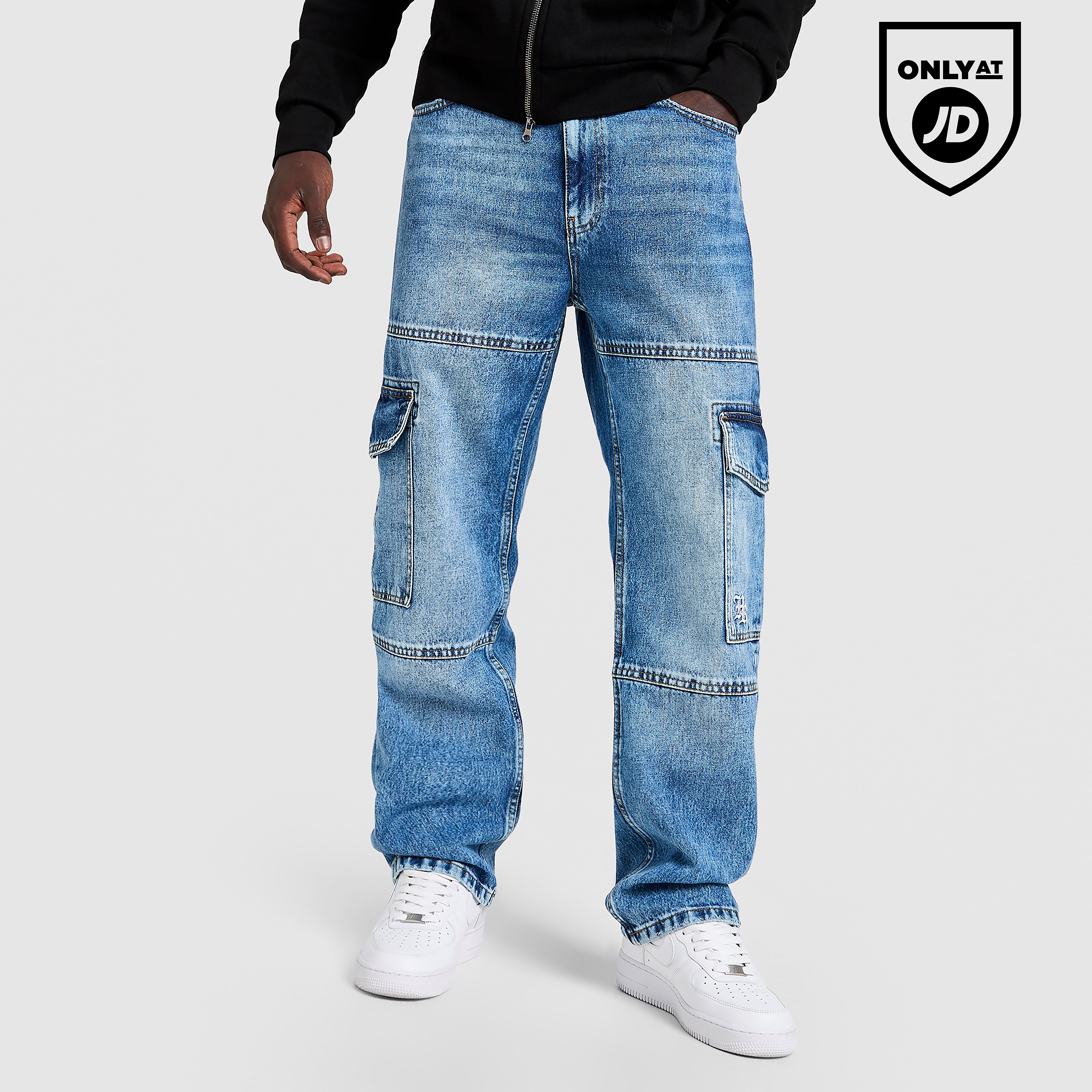Hoodrich Script Cargo Denim Jeans