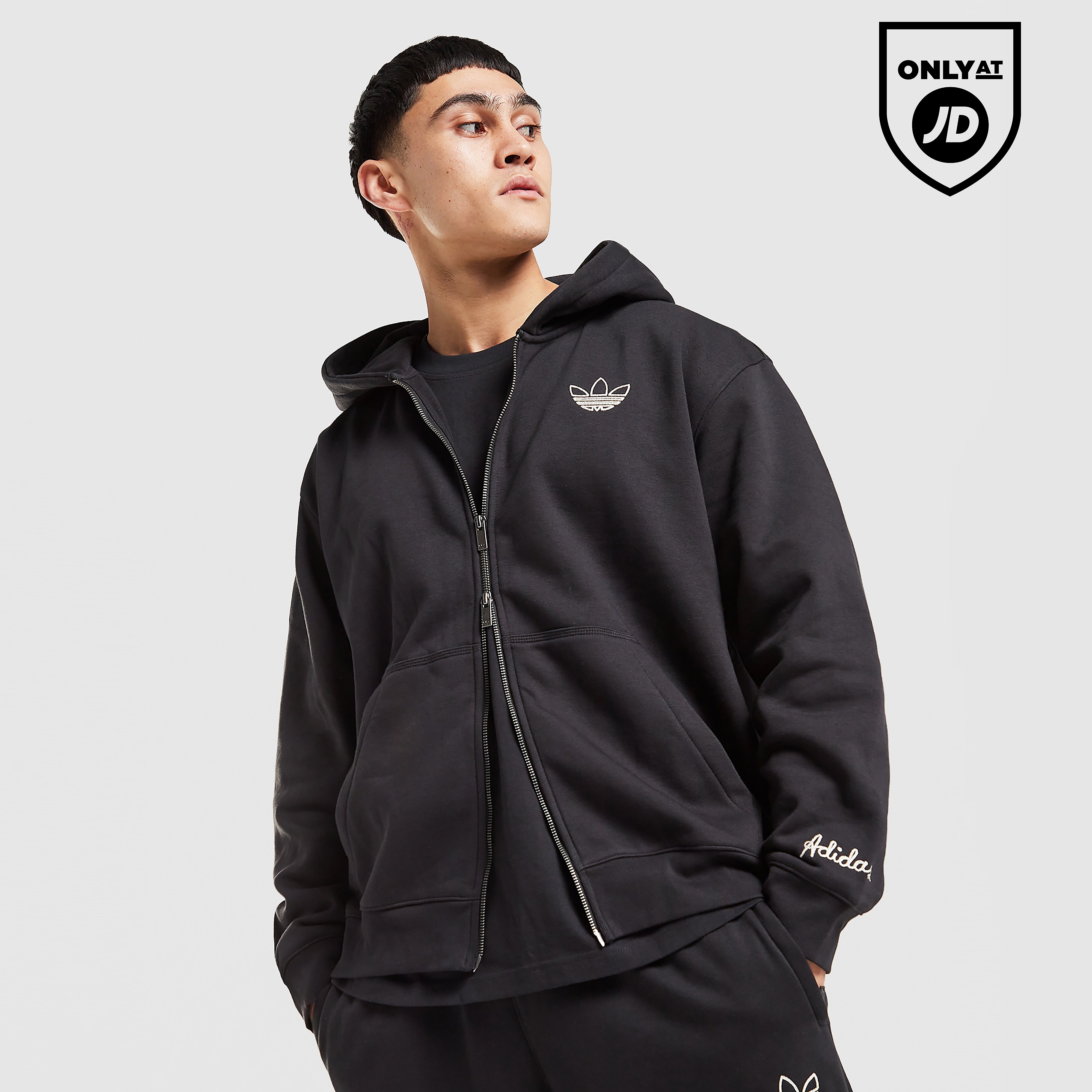 adidas Originals Chain Stitch Full Zip Hoodie