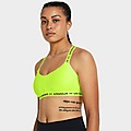 Yellow Under Armour Sport Bras Crossback Low