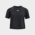 Black Under Armour Short-Sleeve Graph UA Crop Sportswear SS