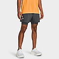 Grey Under Armour Shorts UA LAUNCH 5'' 2-IN-1 SHORTS
