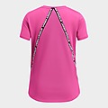 Pink Under Armour Short-Sleeves Knockout Tee