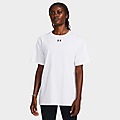 White Under Armour Short-Sleeves Campus Oversize SS