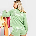 Green JUICY COUTURE Embroidered Towel Track Top
