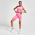 Pink New Balance Logo Cycle Shorts