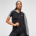 Black adidas Originals 3-Stripes Fleece Bomber Jacket