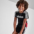 Black adidas Linear T-Shirt/Shorts Set Children