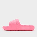 Pink/Black/Pink adidas Originals Adilette 22 Slides Women's