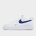 White/Blue/Blue/Blue/Blue Nike Men's Shoes Air Force 1 '07