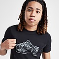 Black MONTIREX Mountain Range T-Shirt Junior