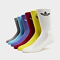 Multi adidas Originals 6-Pack Trefoil Cushion Crew Socks