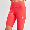 Red adidas Originals Essential Ribbed Cycle Shorts