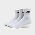 White New Balance 3-Pack Everyday Quarter Socks