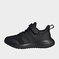 Black/Black/Grey adidas FortaRun 2.0 Cloudfoam Elastic Lace Top Strap Shoes