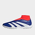 Blue/Grey/White/Yellow/Red adidas Predator League Laceless Turf Boots