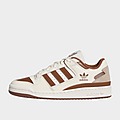 White/White/Brown/Brown adidas Forum Low CL Shoes