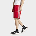 Red/White adidas Originals Adicolor Firebird Shorts