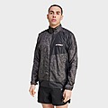 Grey/Black adidas Terrex Trail Running Wind Jacket