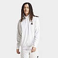 White adidas Z.N.E. Woven Quarter-Zip Sweatshirt