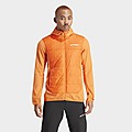 Orange adidas Terrex Multi Hybrid Insulated Hooded Jacket