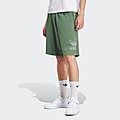 Green/White adidas Adicolor Outline Trefoil Shorts