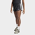Black/White adidas Pacer Training 3-Stripes Woven High-Rise Shorts