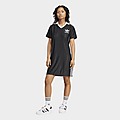 Black adidas Originals Adicolor 3-Stripes Pinstripe Dress