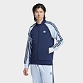 White/Blue/Blue adidas SST Track Top