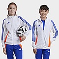 White/Yellow/Red/Blue adidas Tiro 24 Training Jacket Kids