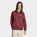 Grey/Red adidas Trefoil Essentials Crew Sweatshirt