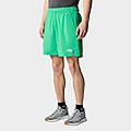Green The North Face 24/7 7in Shorts