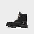Black Timberland 6 Inch Lace Up Waterproof Boot
