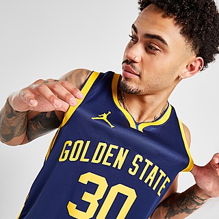 Blue Jordan NBA Golden State Warriors Short Sleeve T-Shirt
